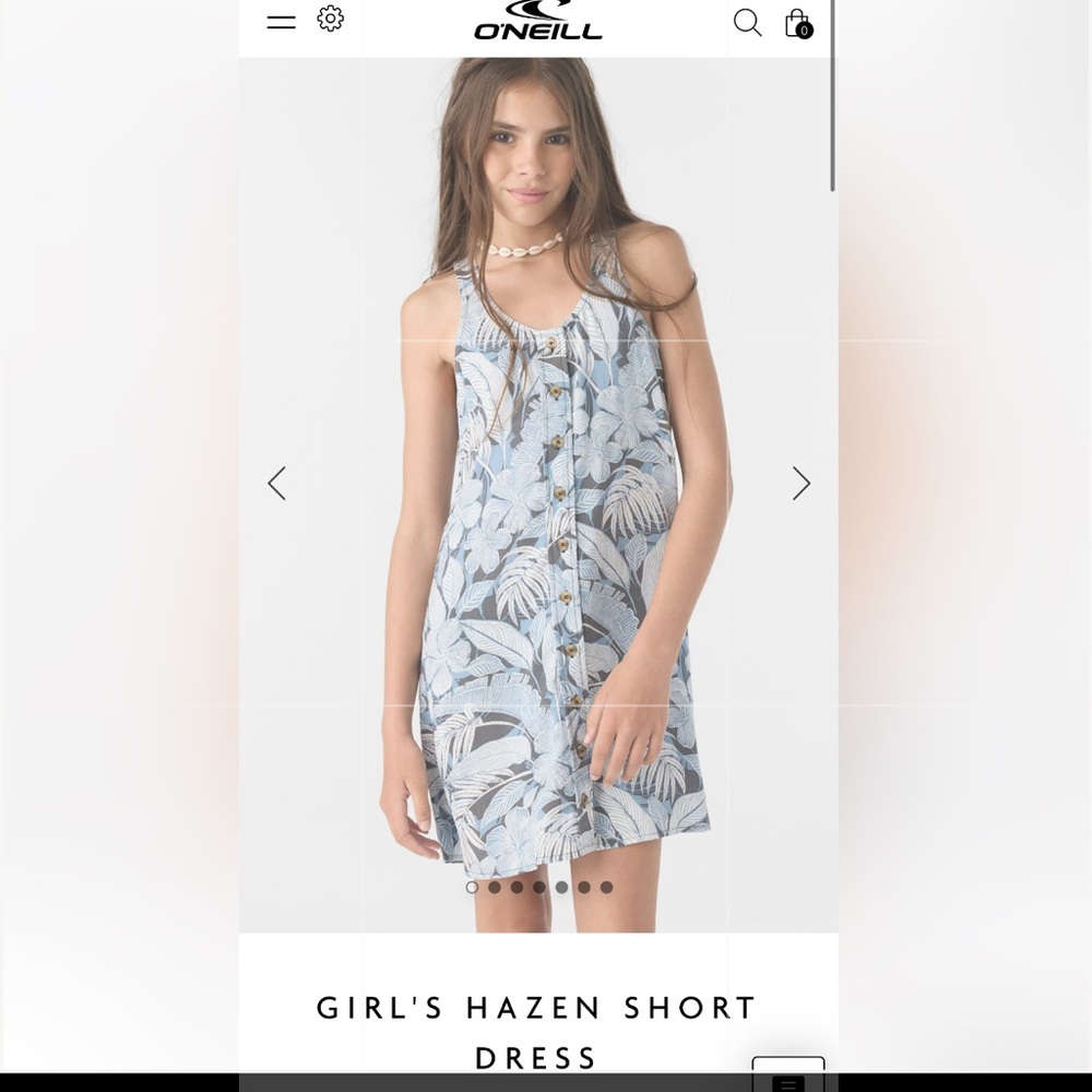 O'Neill Girls Hazen floral dress - size L